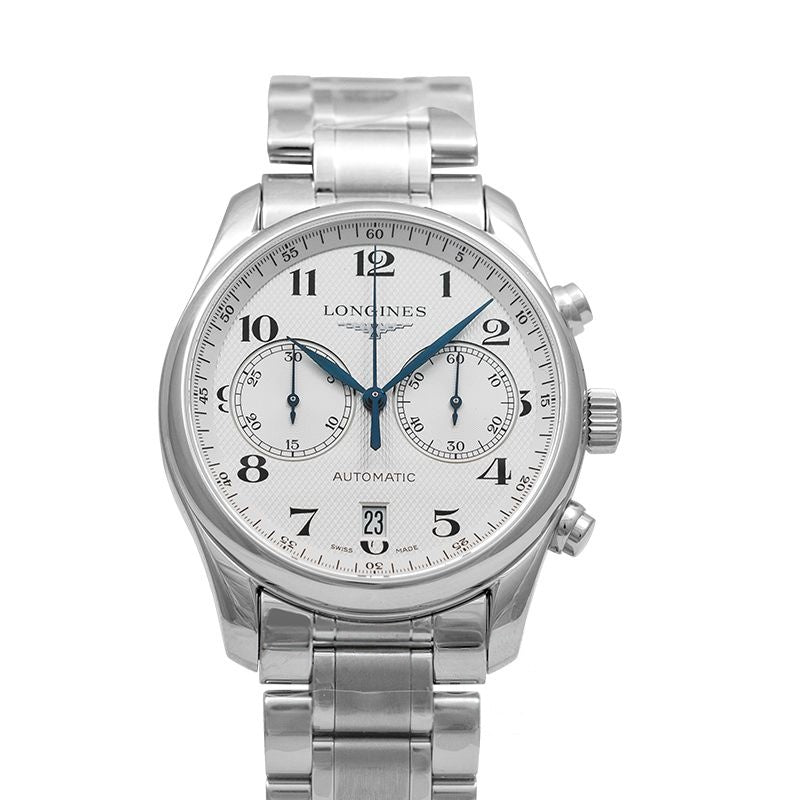 Die Longines Master Collection 40 mm silbernes Zifferblatt aus Edelstahl L26294786
