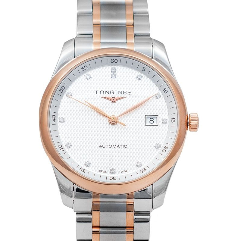 Die Longines Master Collection 40 mm silbernes Zifferblatt aus Edelstahl L27935777