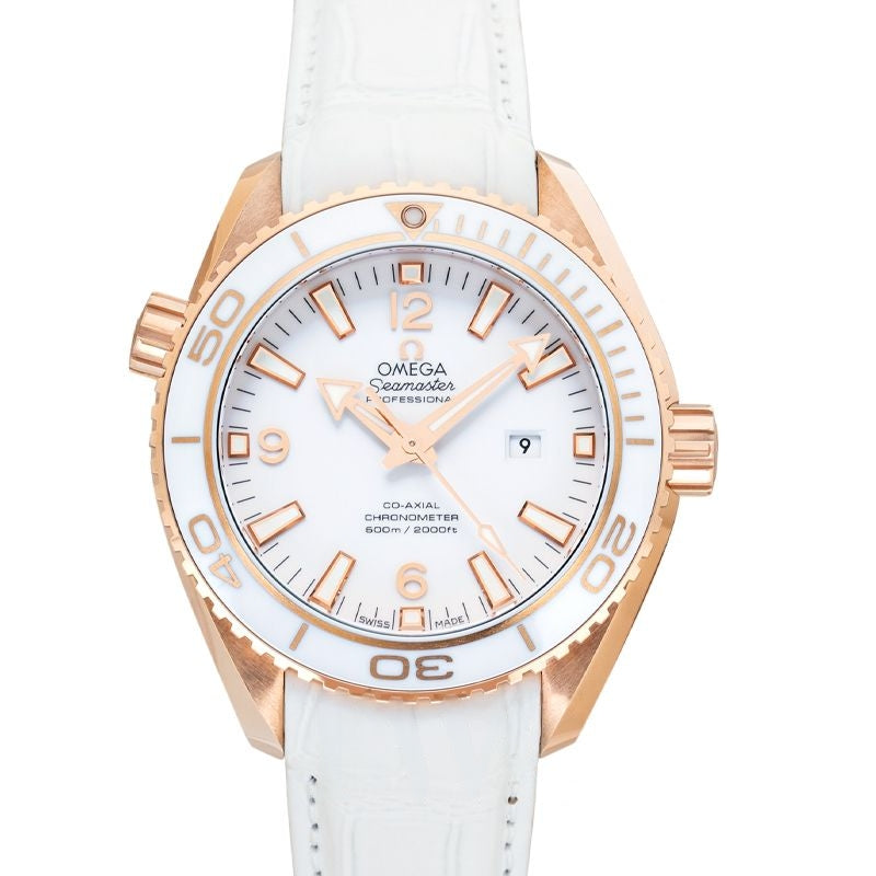 Seamaster 37,5 mm weißes Zifferblatt in Roségold 232.63.38.20.04.001