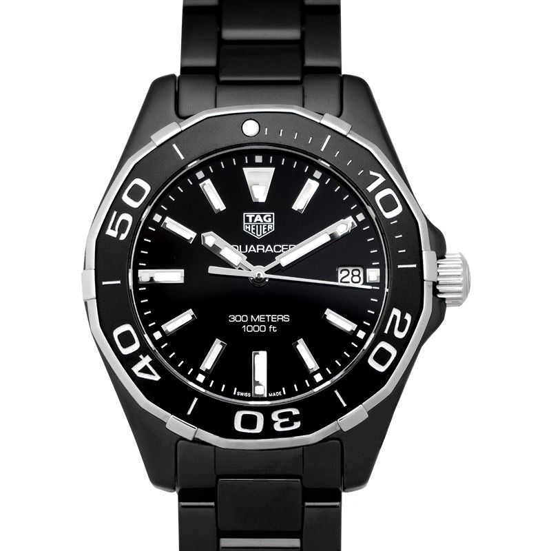 Aquaracer 35 mm, schwarzes Zifferblatt aus Keramik, WAY1390.BH0716