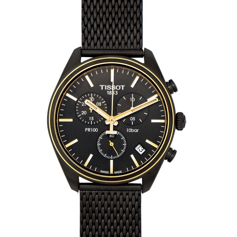 T-Classic 41 mm Anthrazit-Zifferblatt aus Edelstahl T101.417.23.061.00