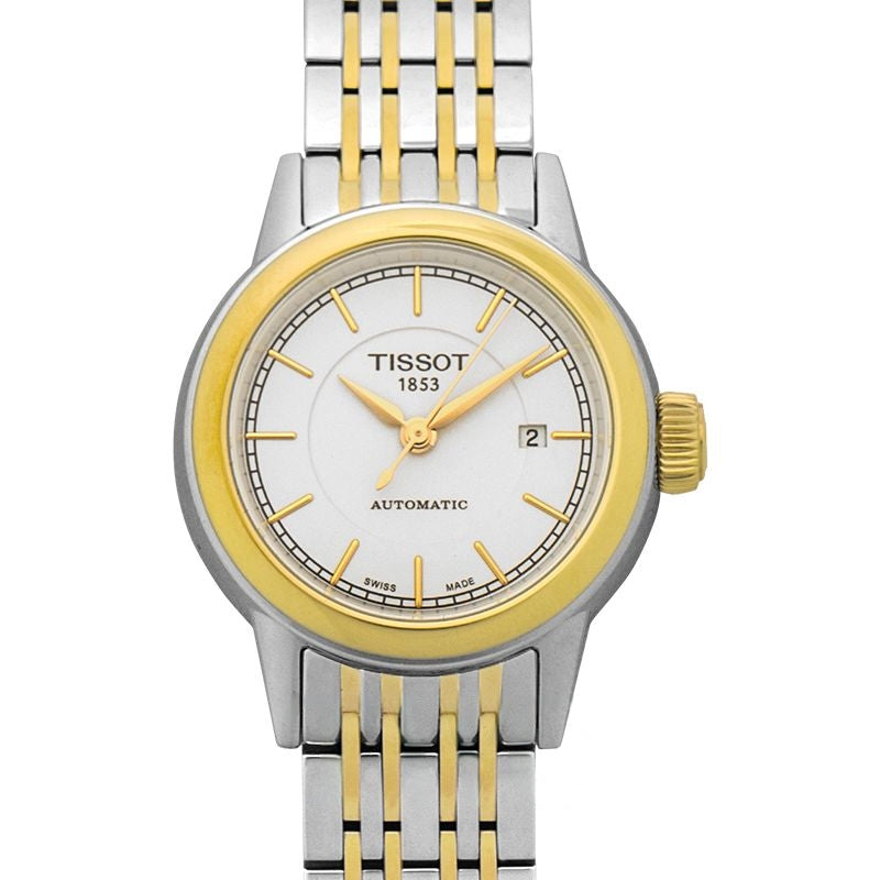 T-Classic 29 mm weißes Zifferblatt aus Edelstahl T085.207.22.011.00