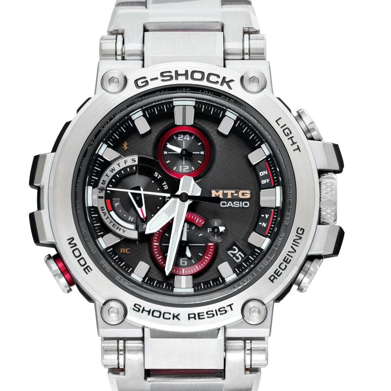 G-Shock 51,7 mm schwarzes Zifferblatt aus Edelstahl, Harz MTG-B1000D-1AJF