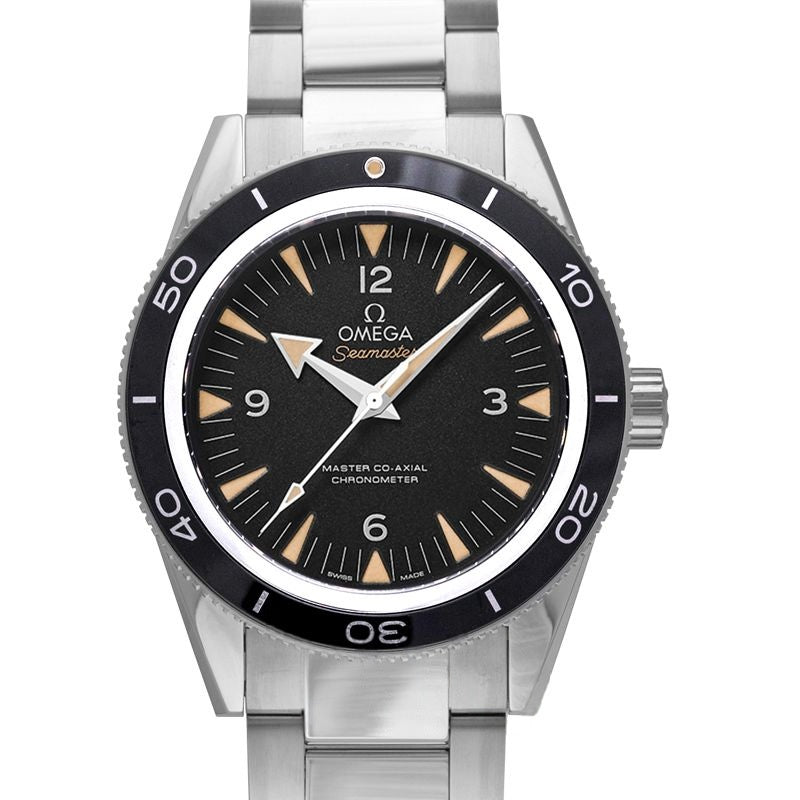 Seamaster 41 mm schwarzes Zifferblatt aus Edelstahl 233.30.41.21.01.001
