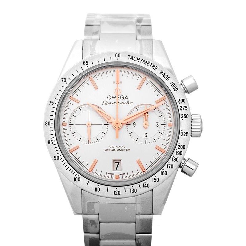 Speedmaster 41,5 mm silbernes Zifferblatt aus Edelstahl 331.10.42.51.02.002