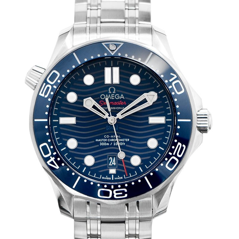 Seamaster 42 mm blaues Zifferblatt aus Edelstahl 210.30.42.20.03.001