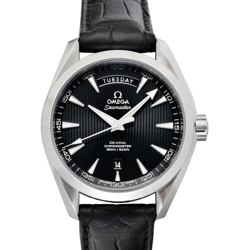 Seamaster 41,5 mm schwarzes Zifferblatt aus Edelstahl 231.13.42.22.01.001