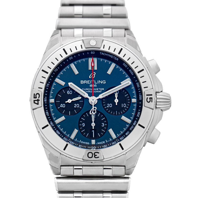 Chronomat 42 mm blaues Zifferblatt aus Edelstahl AB0134101C1A1