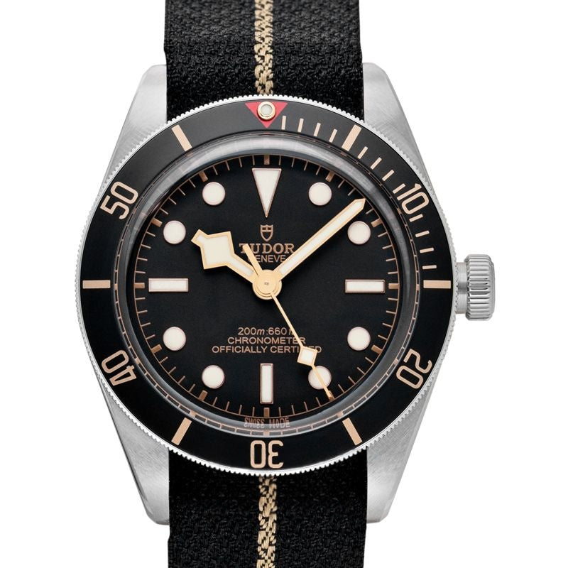 Heritage Black Bay 39 mm schwarzes Zifferblatt aus Edelstahl 79030N-0003