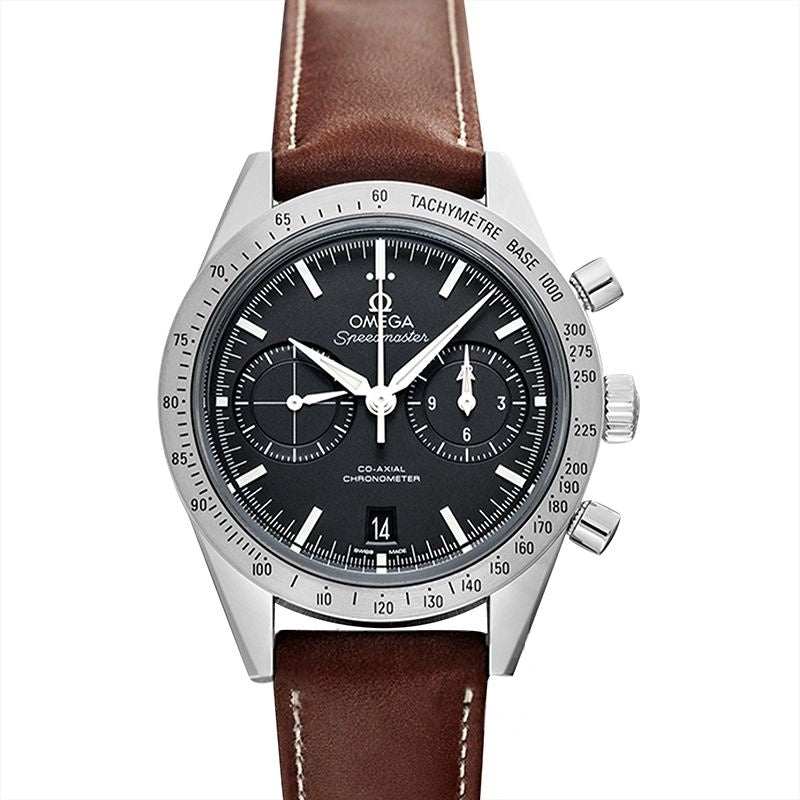 Speedmaster 41,5 mm schwarzes Zifferblatt aus Edelstahl 331.12.42.51.01.001
