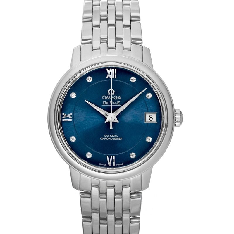 De Ville 32,70 mm blaues Zifferblatt aus Edelstahl 424.10.33.20.53.001