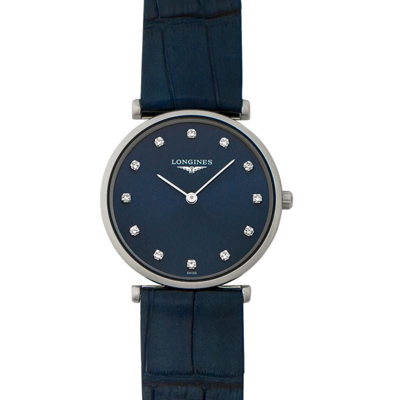 La Grande Classique – 29,00 mm blaues Zifferblatt mit Sonnenschliff aus Edelstahl L45124972