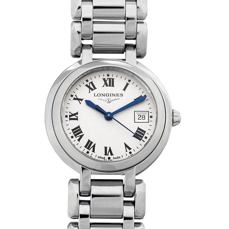 Longines PrimaLuna 30 mm silbernes Zifferblatt aus Edelstahl L81124716