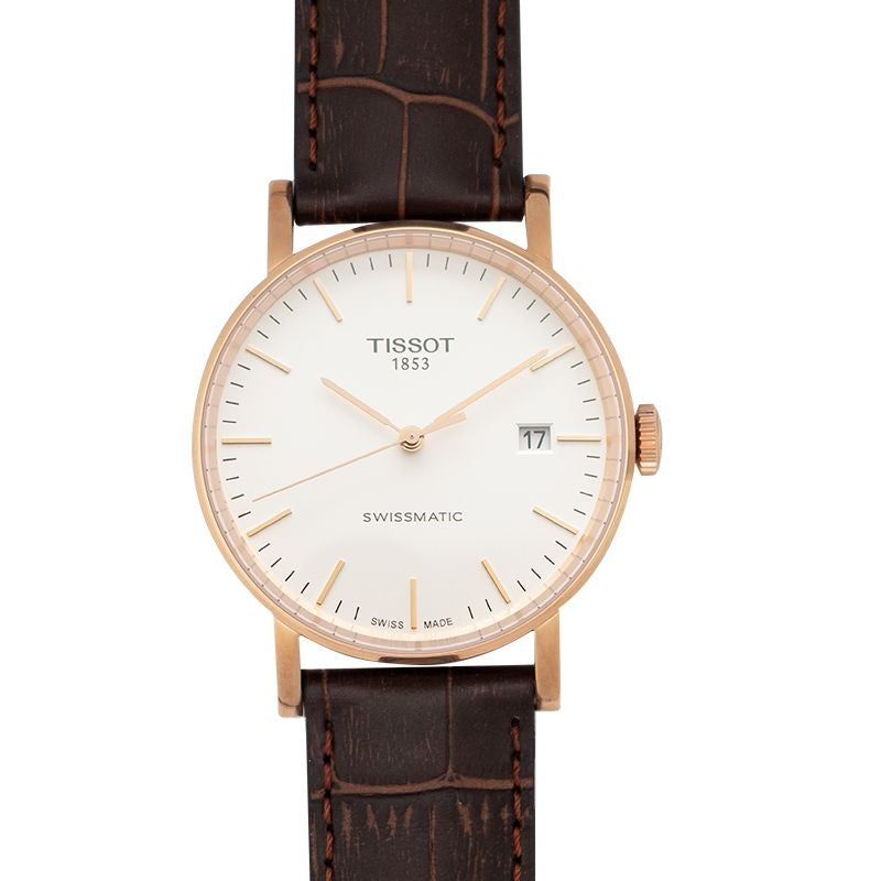 T-Classic 40 mm weißes Zifferblatt aus Edelstahl T109.407.36.031.00