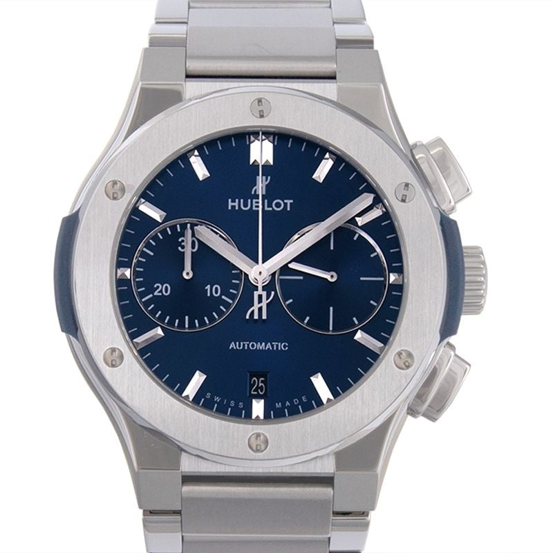 Classic Fusion 45 mm, blaues Zifferblatt aus Titan, 520.NX.7170.NX