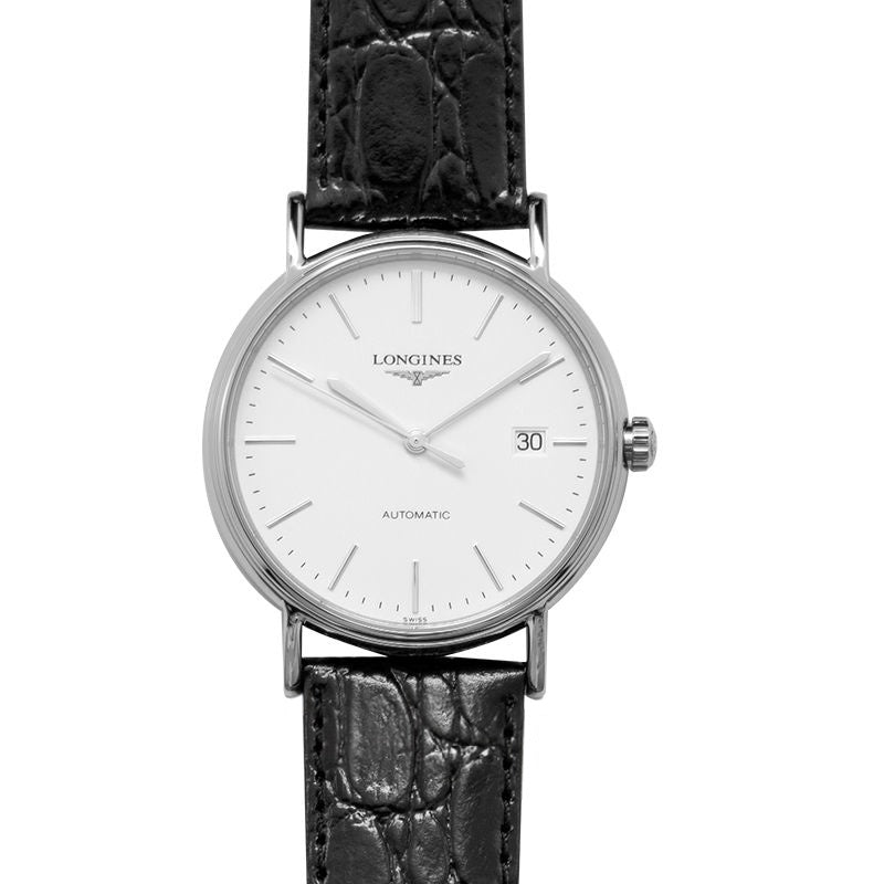 P?sence 38,5 mm weißes Zifferblatt aus Edelstahl L49214122