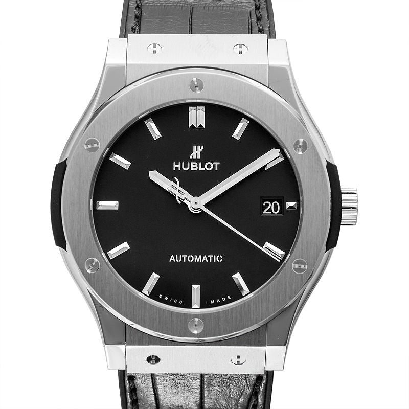 Classic Fusion 45 mm, schwarzes Zifferblatt aus Titan, 511.NX.1171.LR