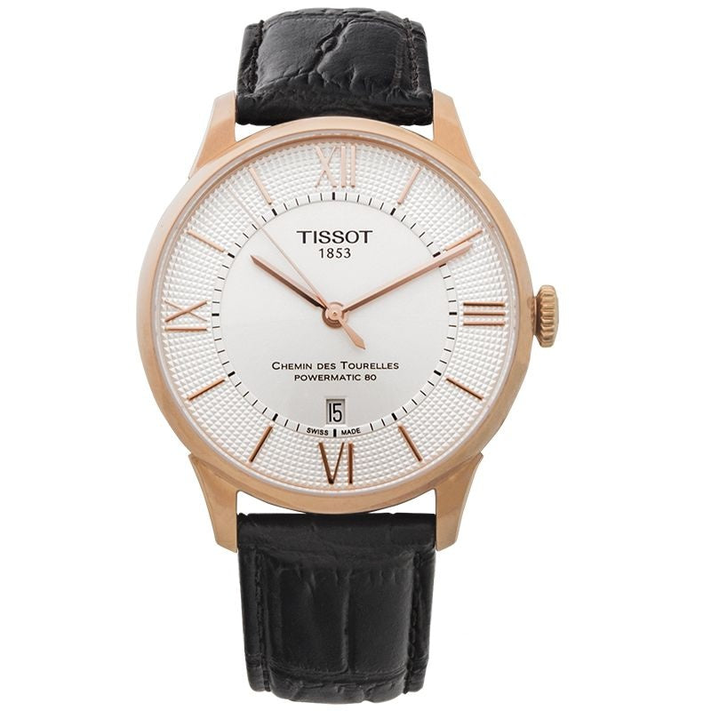 T-Classic 42 mm silbernes Zifferblatt aus Edelstahl T099.407.36.038.00