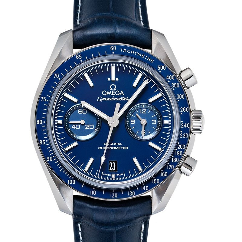 Speedmaster 44,25 mm blaues Zifferblatt aus Titan 311.93.44.51.03.001