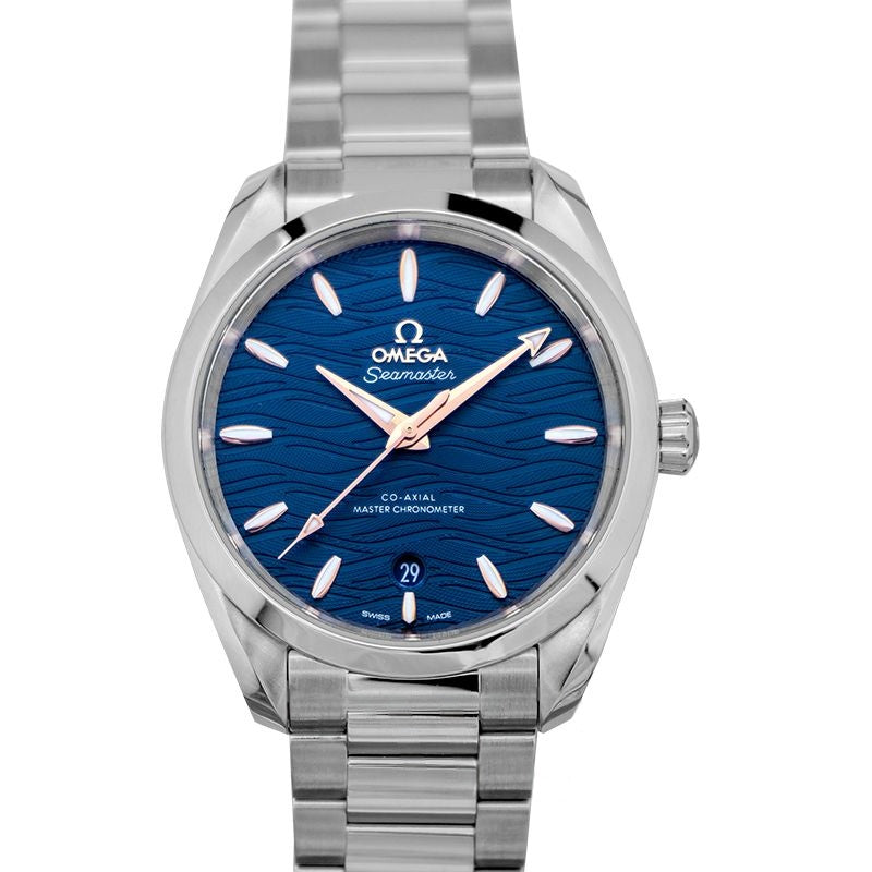 Seamaster 38 mm blaues Zifferblatt aus Edelstahl 220.10.38.20.03.002