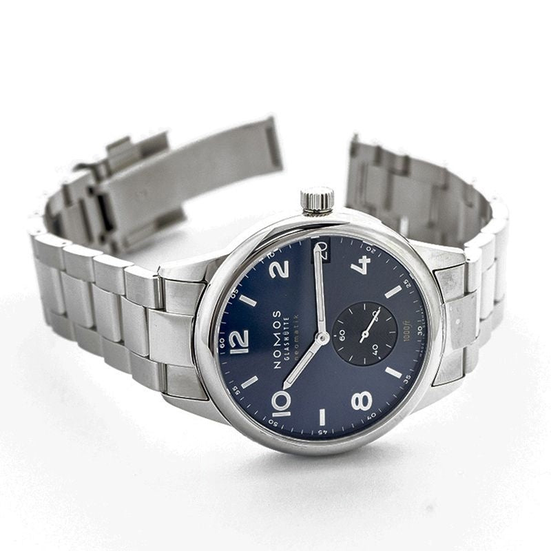 Club 42 mm blaues Zifferblatt aus Edelstahl 782
