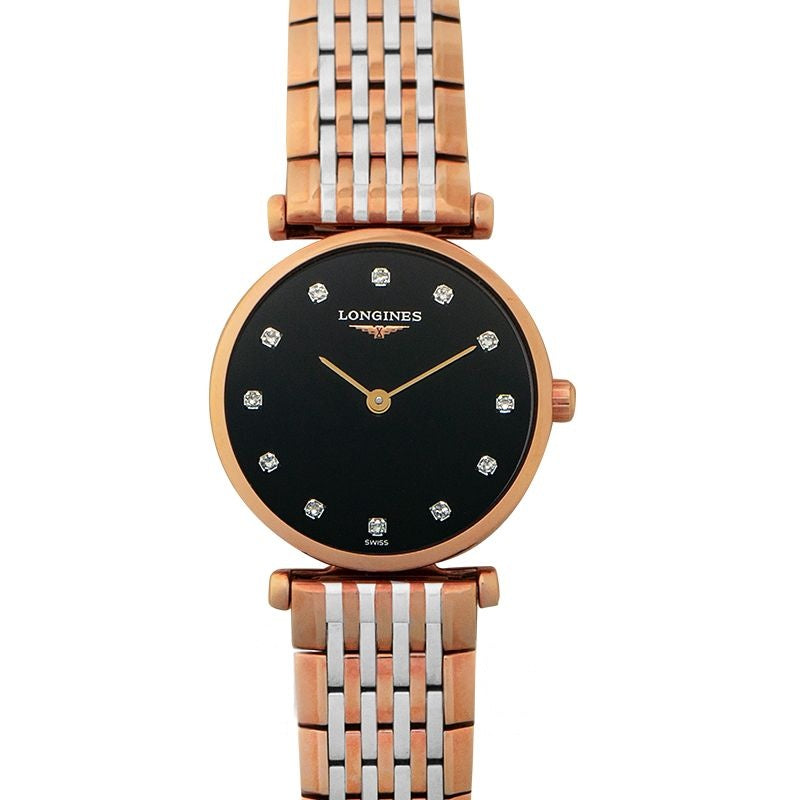 La Grande Classique – 24,00 mm, schwarz lackiertes, poliertes Zifferblatt mit roter PVD-Beschichtung, L42091577