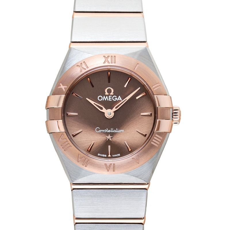 Constellation 25 mm, braunes Zifferblatt aus Edelstahl, 18 Karat Roségold 131.20.25.60.13.001