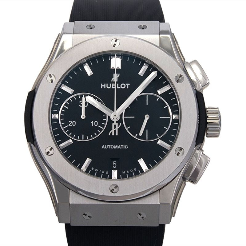 Classic Fusion 45 mm, schwarzes Zifferblatt aus Titan, 521.NX.1171.RX