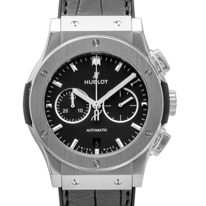 Classic Fusion 42 mm schwarzes Zifferblatt aus Titan 541.NX.1171.LR