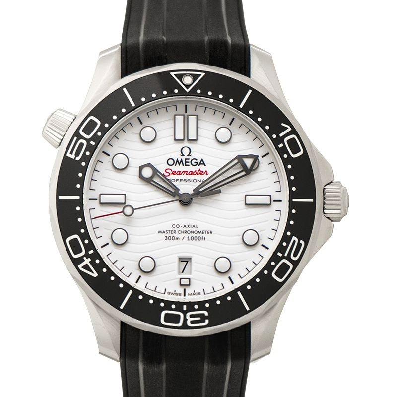 Seamaster 42 mm weißes Zifferblatt aus Edelstahl 210.32.42.20.04.001