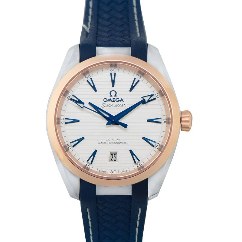 Seamaster 38 mm, silbernes Zifferblatt aus Edelstahl, 220.22.38.20.02.001