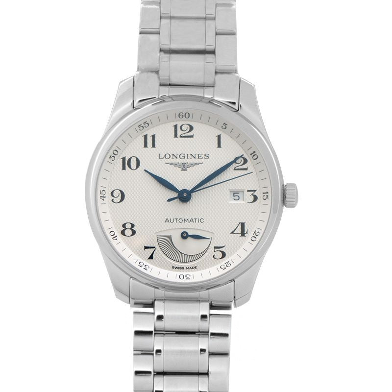 Die Longines Master Collection 40 mm silbernes Zifferblatt aus Edelstahl L29084786
