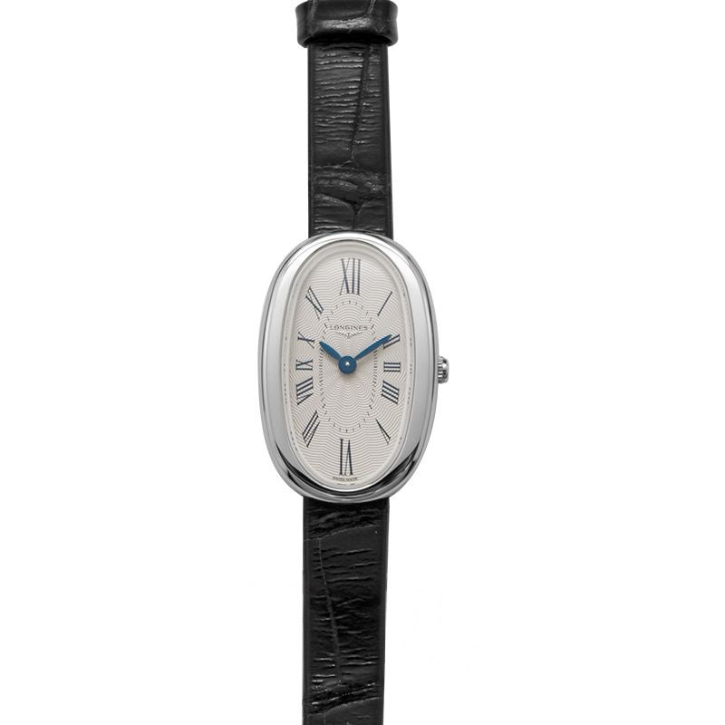 Longines Symphonette 18,90 x 29,40 mm, silbernes „Flinqu?“-Zifferblatt aus Edelstahl, L23054710