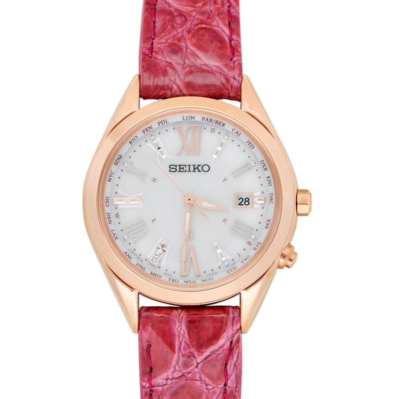 Lukia 28 mm weißes Zifferblatt aus Titan SSQV042