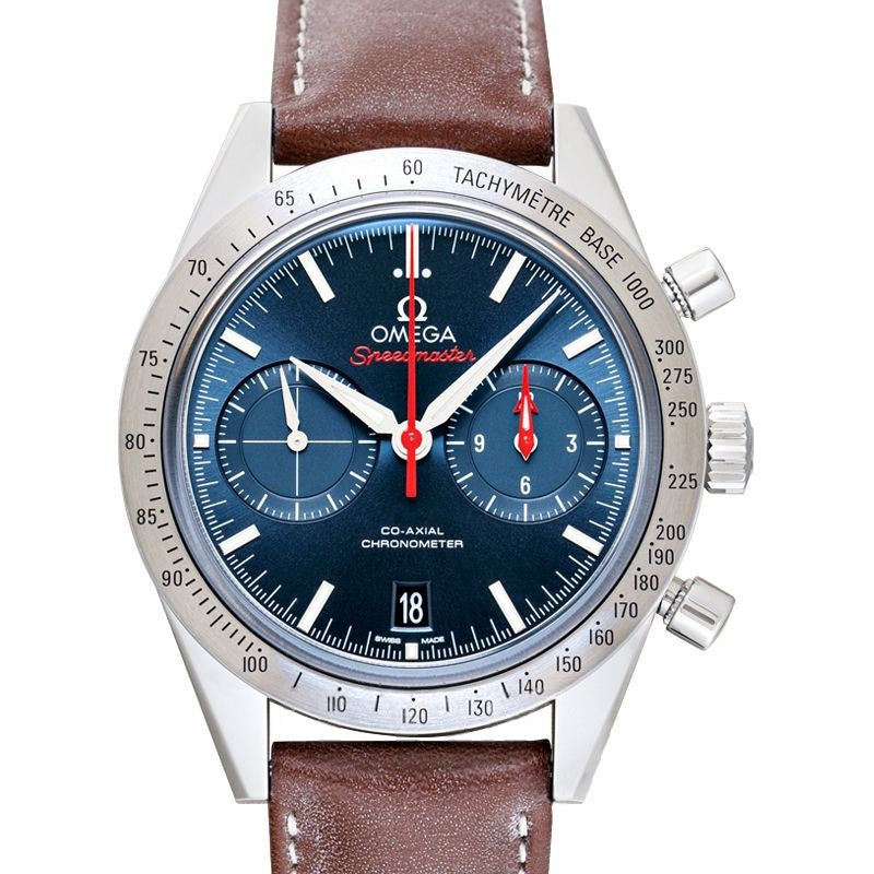 Speedmaster 41,5 mm blaues Zifferblatt aus Edelstahl 331.12.42.51.03.001