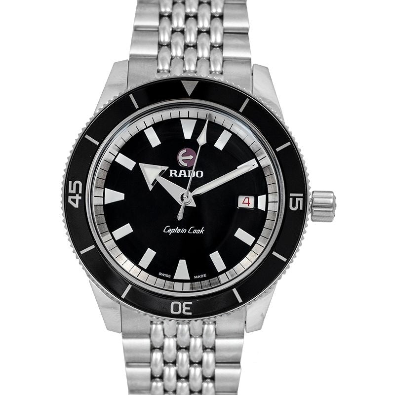Hyperchrome 42 mm schwarzes Zifferblatt aus Edelstahl R32505153