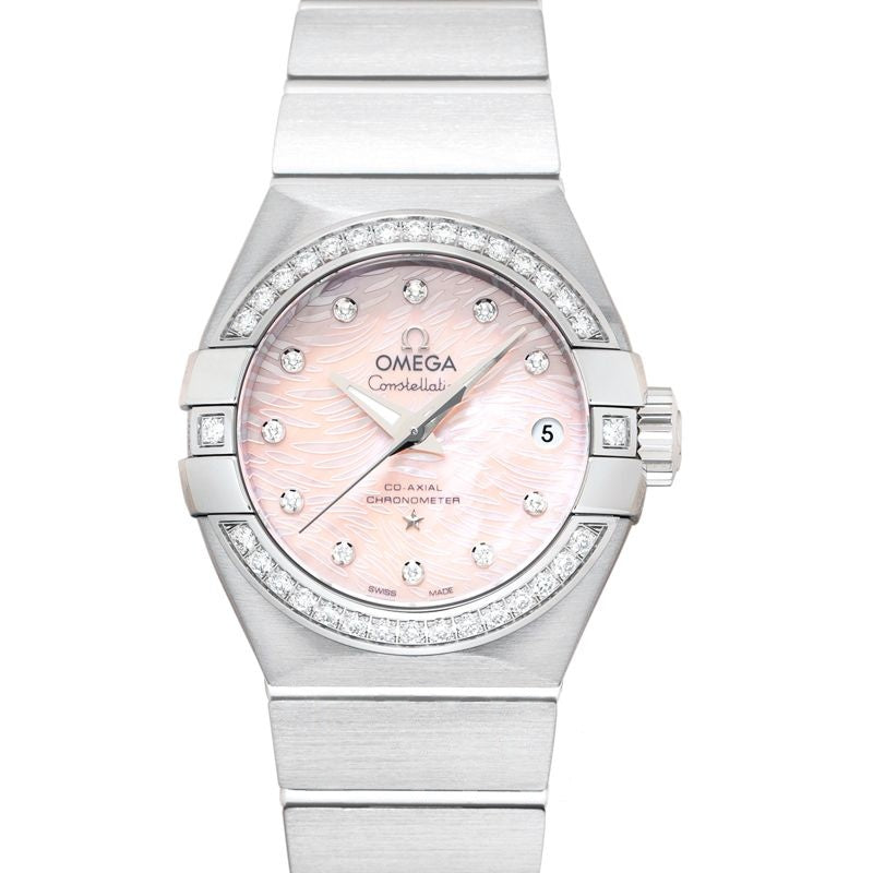 Constellation 27 mm rosa Zifferblatt aus Edelstahl 123.15.27.20.57.002