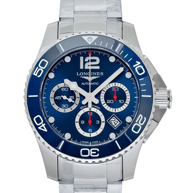 HydroConquest 43 mm blaues Zifferblatt aus Edelstahl L38834966