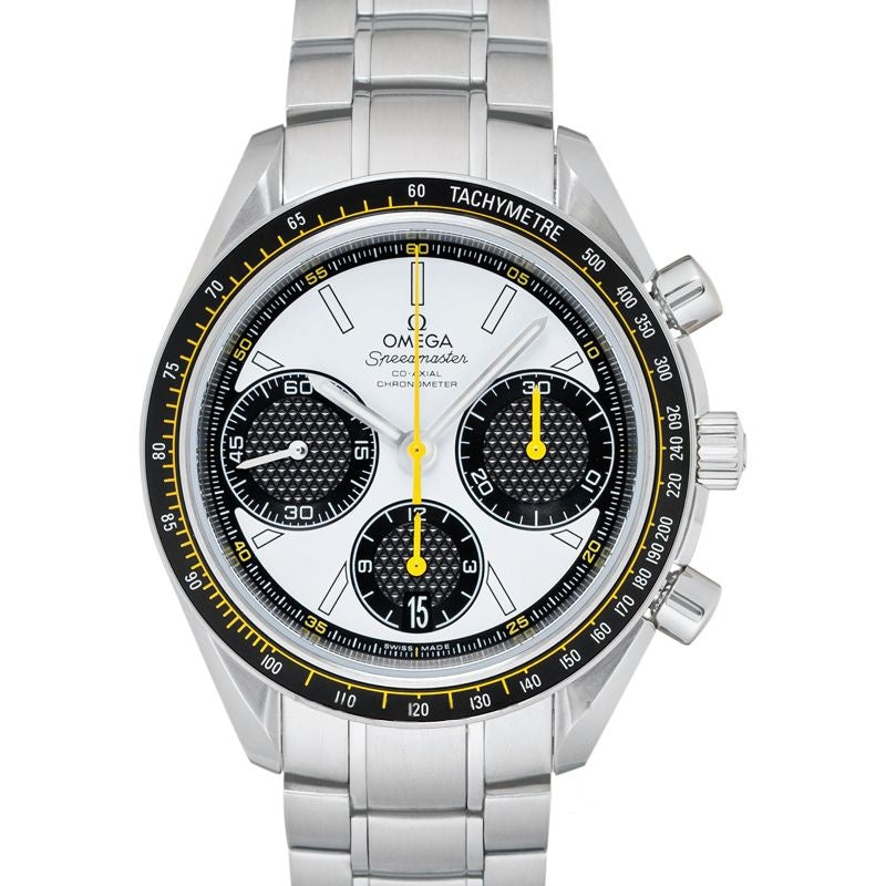 Speedmaster 40 mm weißes Zifferblatt aus Edelstahl 326.30.40.50.04.001