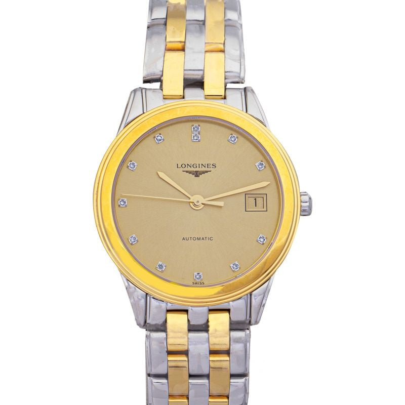 Flagship 26 mm Champagner-Zifferblatt aus Edelstahl L42743377