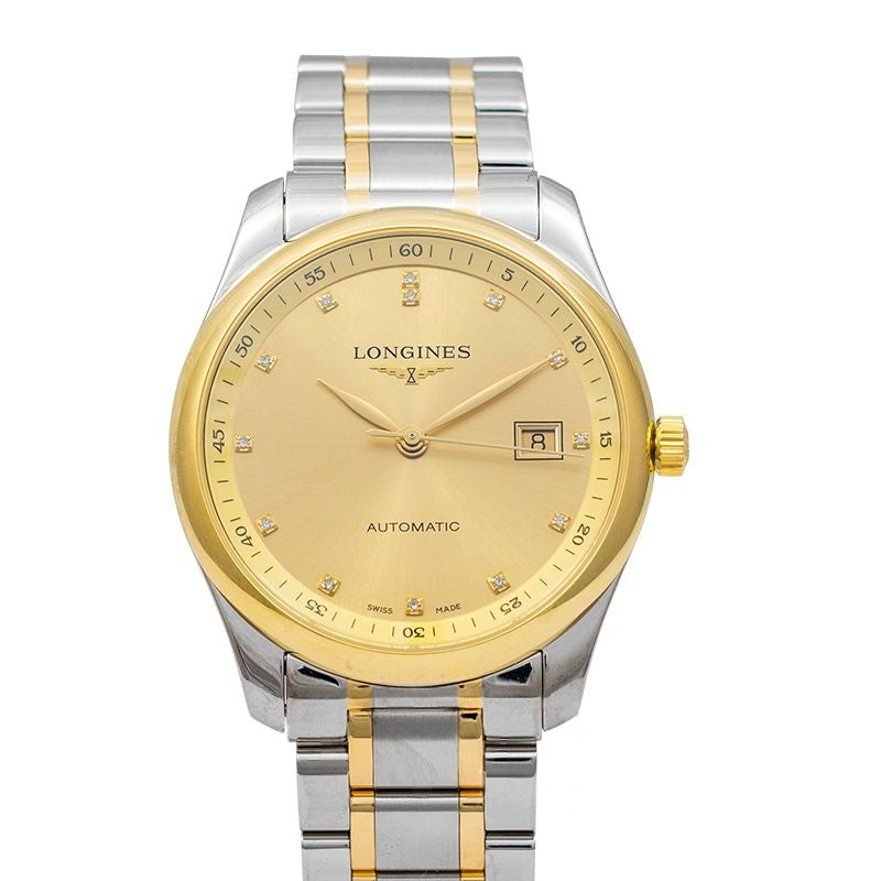 Die Longines Master Collection – 40,00 mm vergoldetes Zifferblatt aus Edelstahl, Kappe aus 18 Karat Gelbgold 200 L27935377