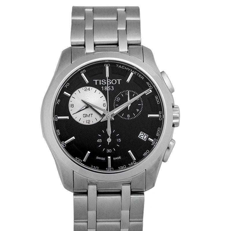 T-Classic 41 mm schwarzes Zifferblatt aus Edelstahl T035.439.11.051.00
