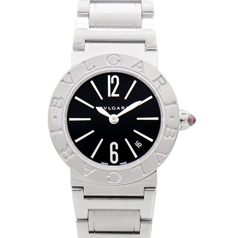 Bvlgari Bvlgari 26 mm schwarzes Zifferblatt aus Edelstahl 102073