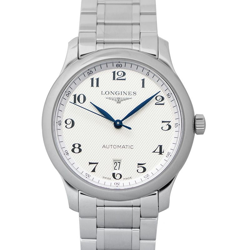 Die Longines Master Collection 38,5 mm silbernes Zifferblatt aus Edelstahl L26284786