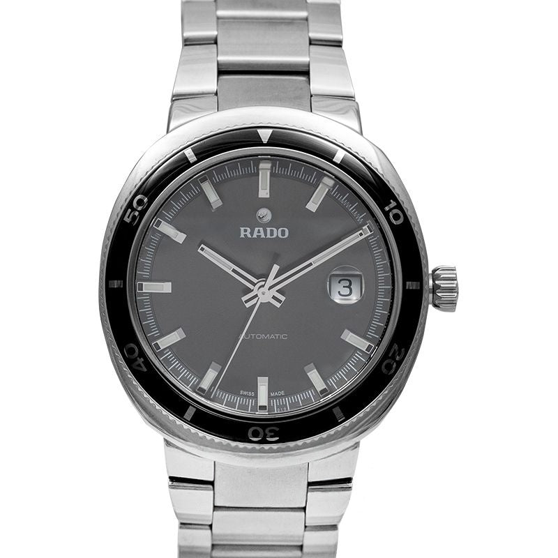 D-Star 42 mm graues Zifferblatt aus Edelstahl R15959103