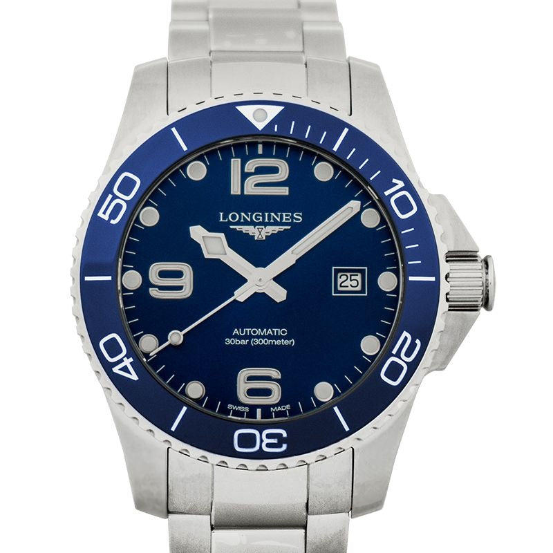 HydroConquest 43 mm blaues Zifferblatt aus Edelstahl L37824966
