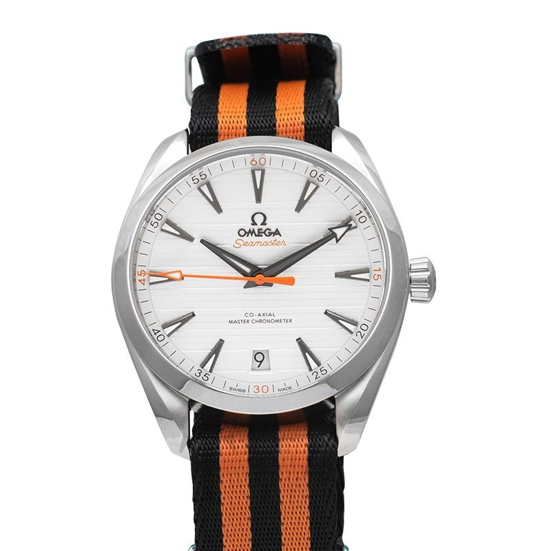 Seamaster 41 mm silbernes Zifferblatt aus Edelstahl 220.12.41.21.02.003