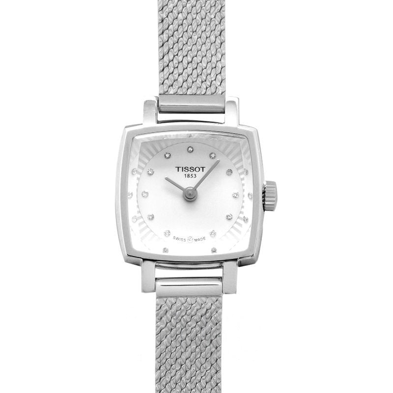T-Lady 20 mm silbernes Zifferblatt aus Edelstahl T058.109.11.036.00