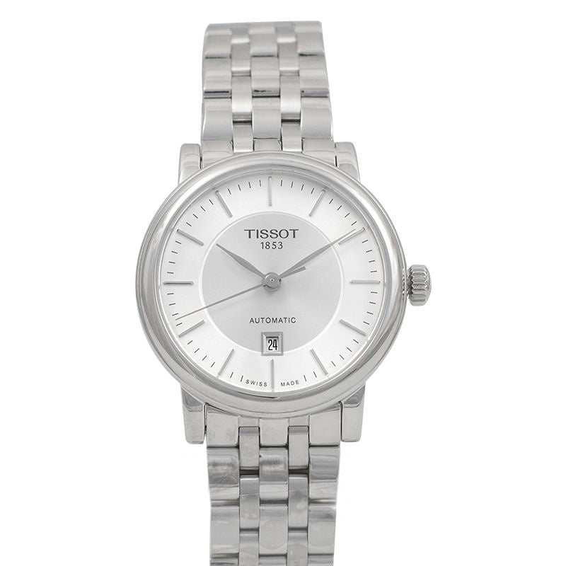 T-Classic 30 mm silbernes Zifferblatt aus Edelstahl T122.207.11.031.00