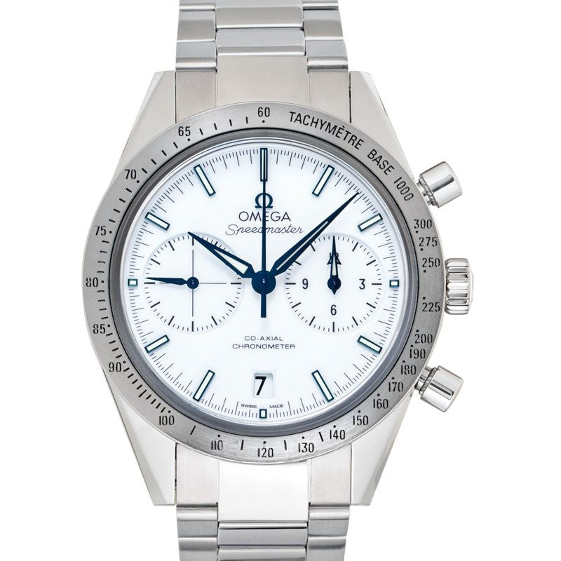 Speedmaster 41,5 mm weißes Zifferblatt aus Titan 331.90.42.51.04.001